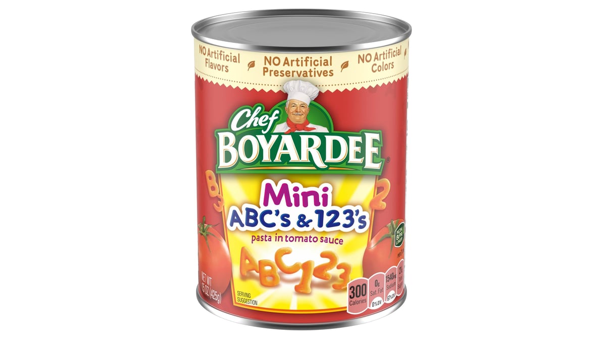 Chef Boyardee Mini Abc's And 123's (15 oz)