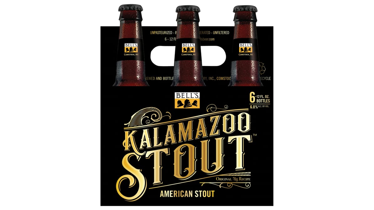 Bell's Brewery Kalamazoo American Stout Beer Bottle (12 oz x 6 ct)