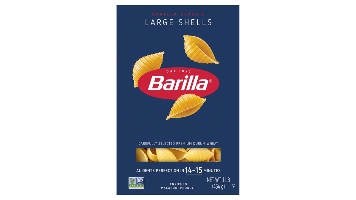 Barilla Large Pasta Shells (1 lb)