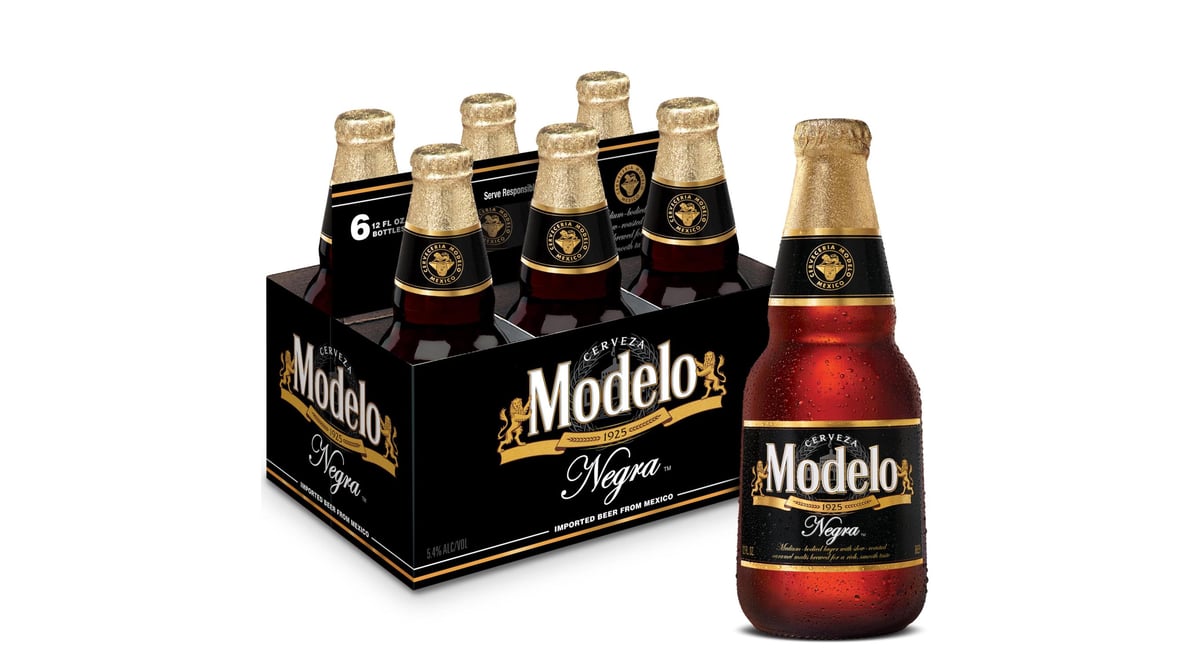 Modelo Negra Mexican Amber Lager Bottles (12 oz x 6 ct)