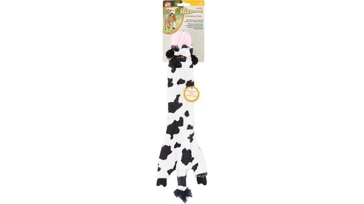 Ethical Pet Skinneeez Crinklers Cow Dog Toy 14"