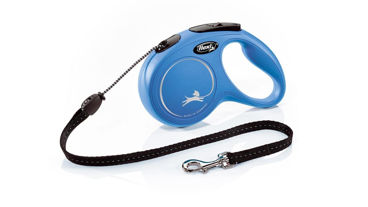 Flexi Classic Cord Dog Leash 16' Medium Blue