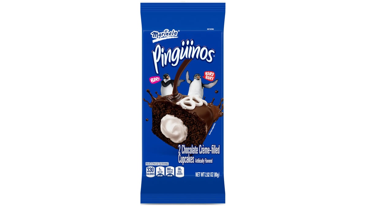 Marinela Chocolate Creme Filled Cupcakes (2.82 oz)