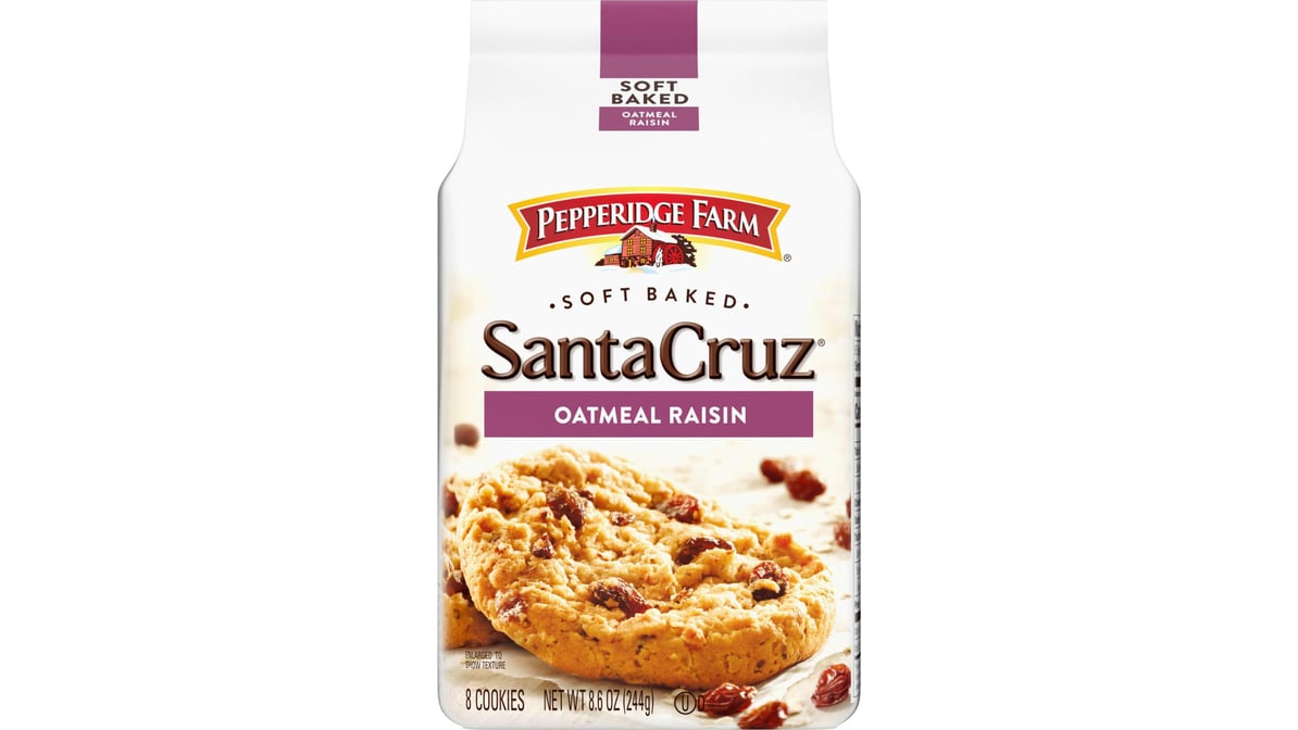 Pepperidge Farm Santa Cruz Soft Baked Cookies Oatmeal Raisin (8.6 oz)