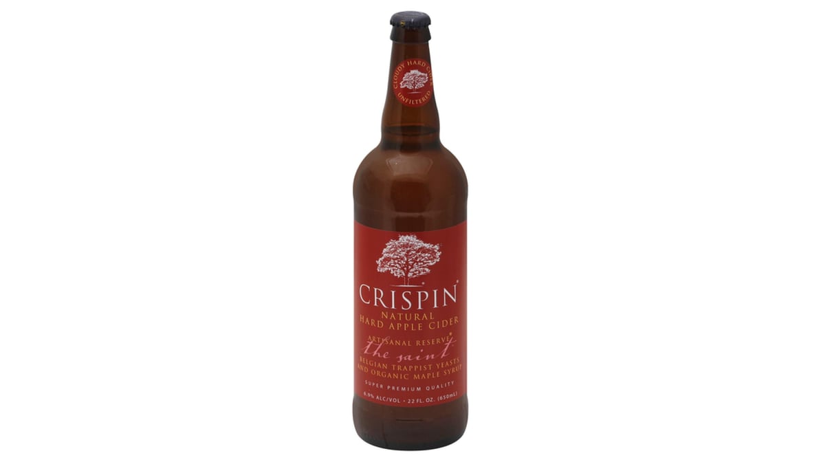 Crispin Natural Hard Apple Cider The Saint Bottle (22 oz)