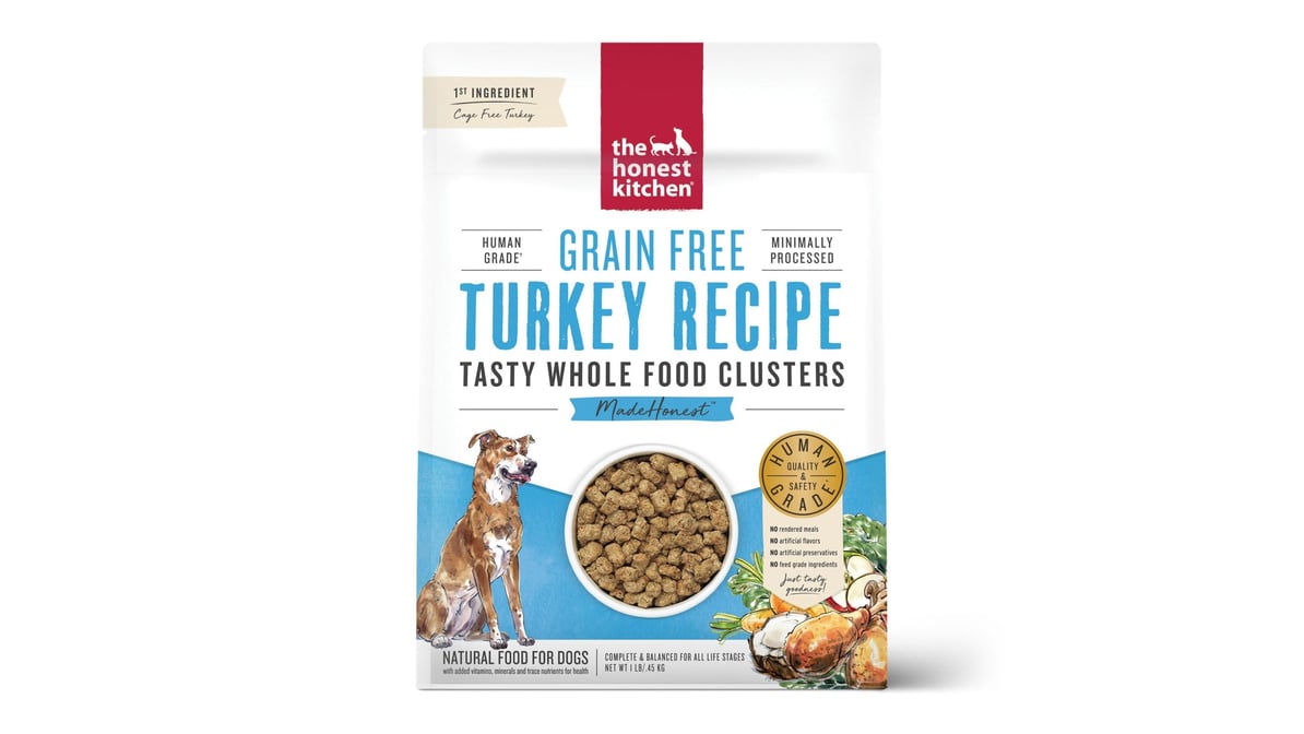The Honest Kitchen Grain-Free Tasty Whole Food Clusters Dry Dog Food Turkey Recipe (1 lb)