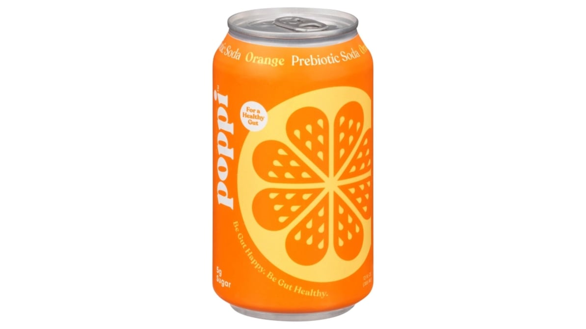 Poppi Prebiotic Orange Soda Can (12 oz)