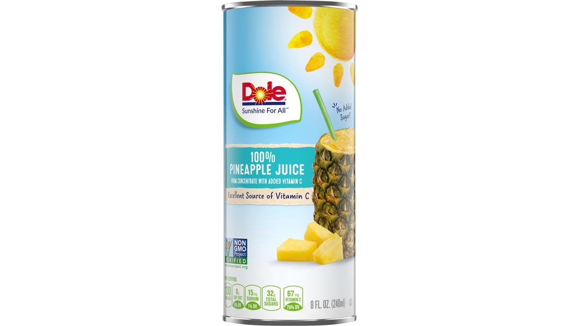 Dole 100% Pineapple Juice (8 oz)