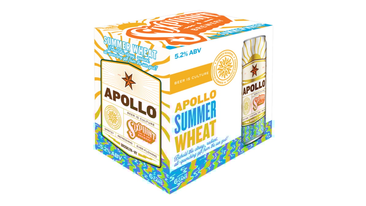 Sixpoint Brewery Apollo Wheat Ale Can (12 oz x 6 ct)