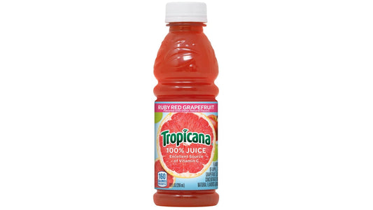 Tropicana 100% Ruby Red Grapefruit Juice Bottle (10 oz)