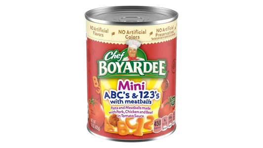 Chef Boyardee Mini ABC's & 123's Pasta with Meatballs (15 oz)