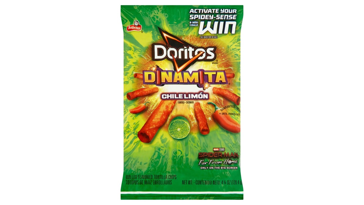 Doritos Sabritas Dinamita Chile Limon Rolled Tortilla Chips (4.25 oz)