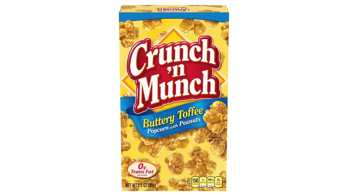 Crunch 'N Munch BButtery Toffee Popcorn With Peanuts (3.5 oz)