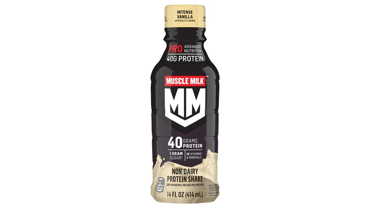Muscle Milk Non Dairy Pro Series Intense Vanilla Protein Shake Bottle (14 oz)