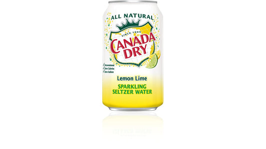 Canada Dry Sparkling Seltzer Water Lemon Lime (20 oz)