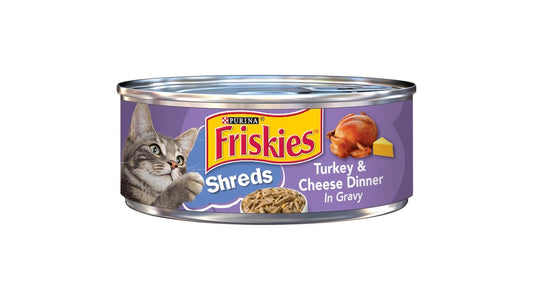 Purina Friskies Shreds Turkey & Cheese Dinner in Gravy Cat Food (5.5 oz)