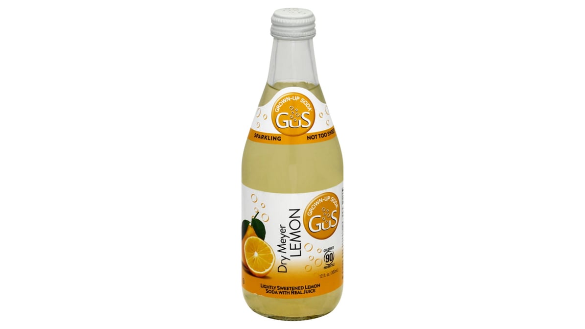 Gus Grown-Up Soda Dry Meyer Lemon (12 oz)