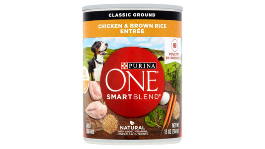 Purina One Wet Dog Food Classic Ground Chicken & Brown Rice (13 oz)
