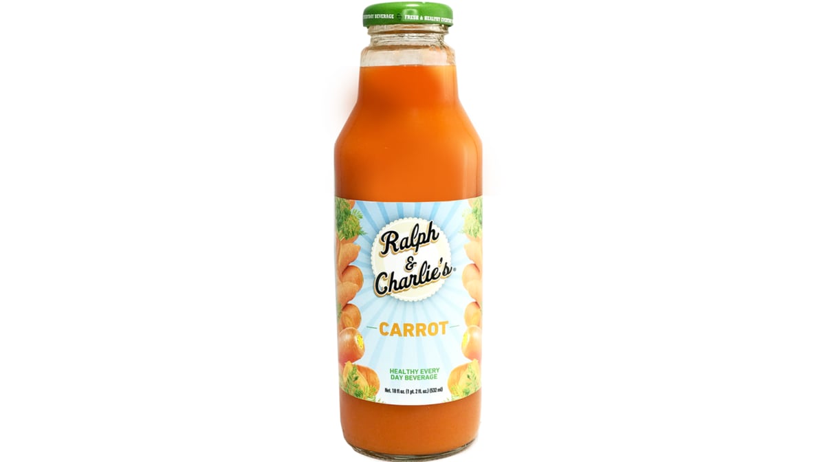 Ralph & Charlie's Juice Co. Carrot Juice Bottle (18 oz)