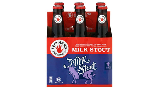 Left Hand Milk Stout Beer Bottles (12 oz x 6 ct)