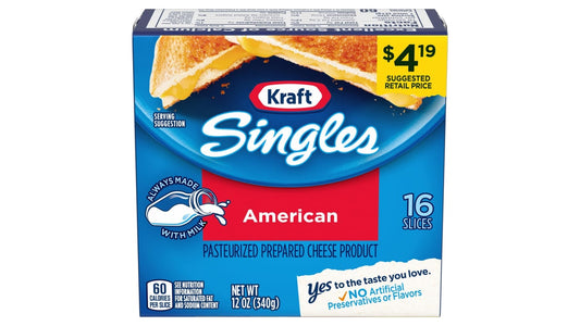 Kraft Singles American Cheese Slices (12 oz)