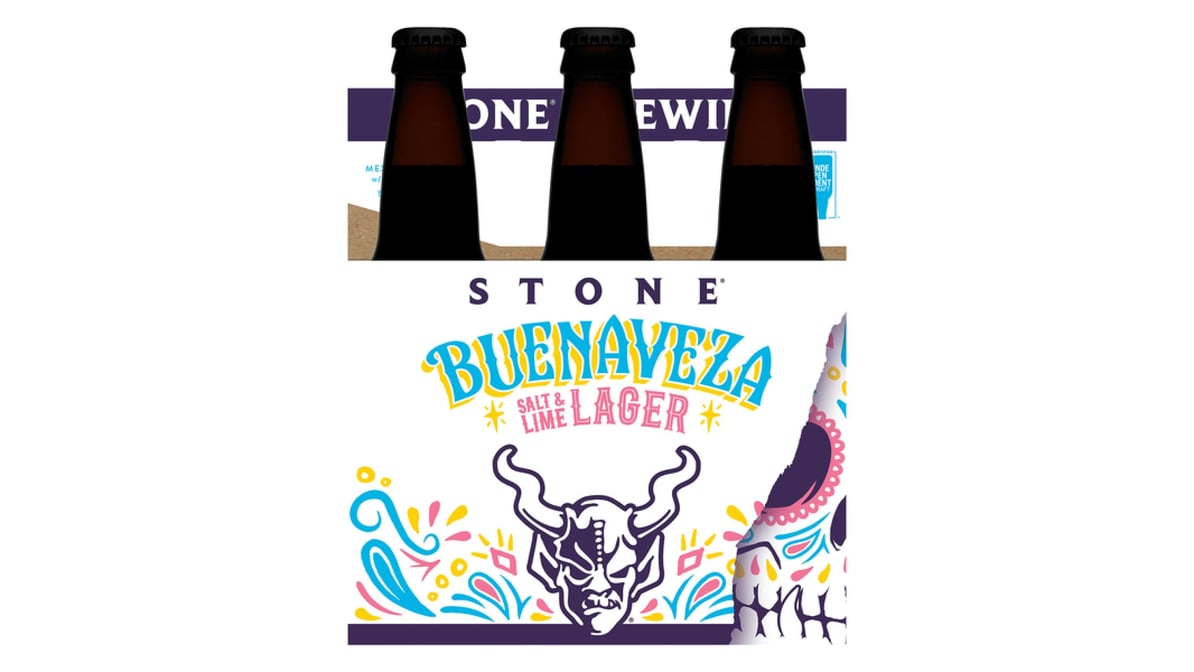 Stone Buenaveza Lager Salt & Lime Bottle (12 oz x 6 ct)
