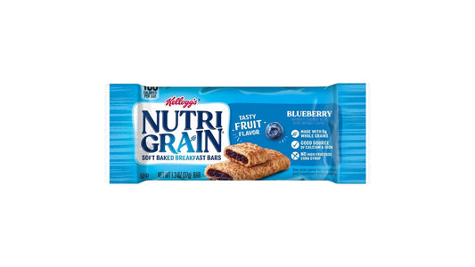 Kellogg's Nutri-Grain Blueberry Made with Whole Grain Soft Baked Breakfast Bars (1.3 oz)