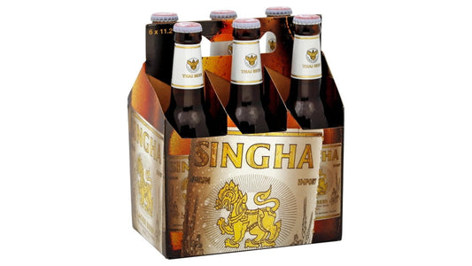 Singha Thai Lager Bottles (11.2 oz x 6 ct)