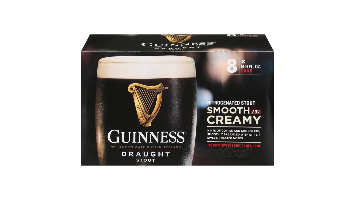 Guinness Draught Stout Cans (14.9 oz x 8 ct)