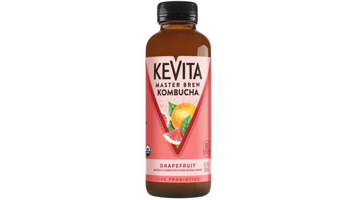 Kevita Master Brew Grapefruit Kombucha Bottle (15.2 oz)