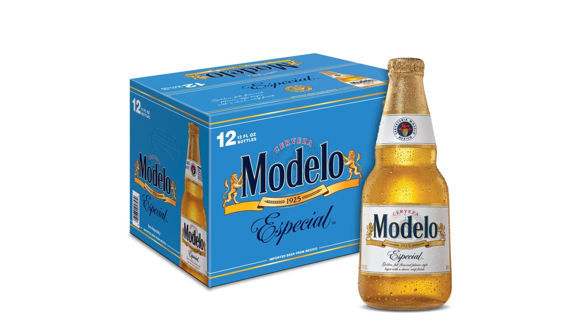 Modelo Especial Mexican Beer Bottles (12 oz x 12 ct)