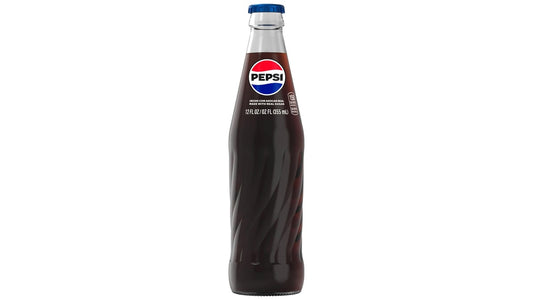 Pepsi Cola Made with Real Sugar Soda Bottle (12 oz)