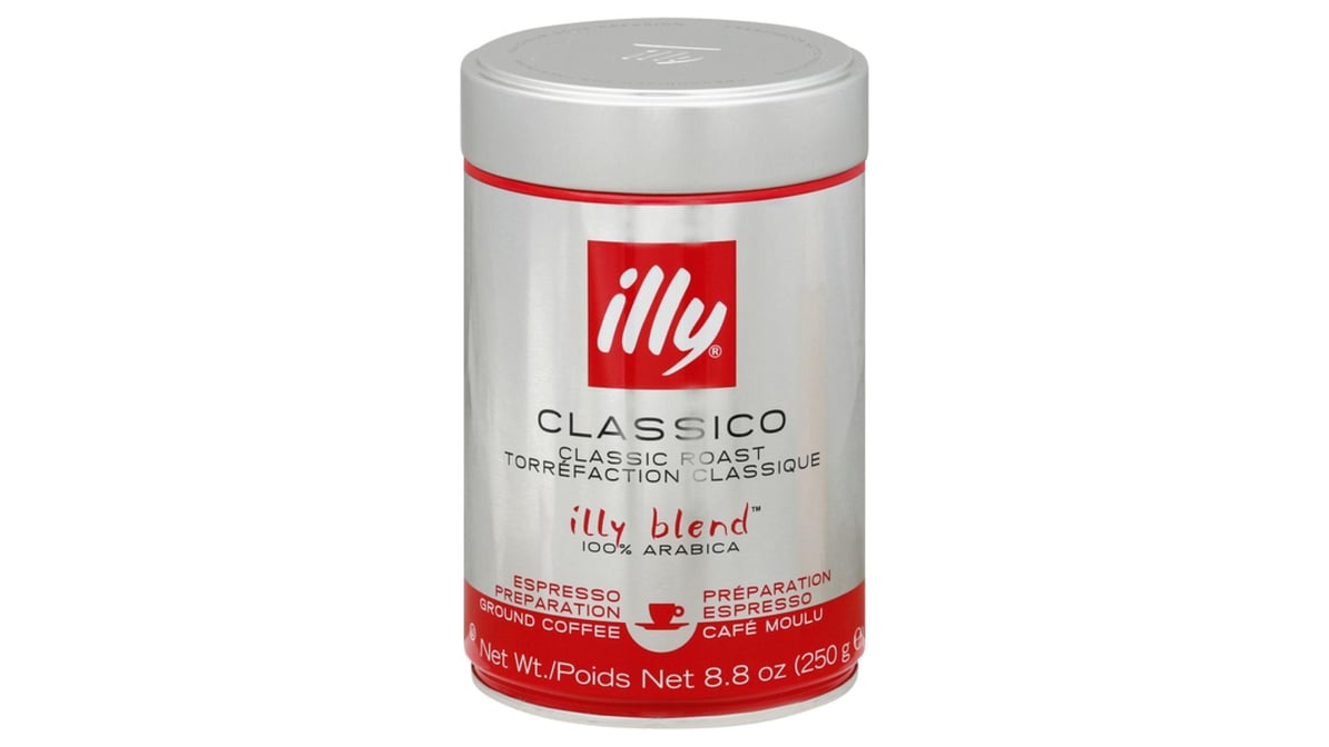 illy Classico Espresso Ground Coffee Classic Roast (8.8 oz)