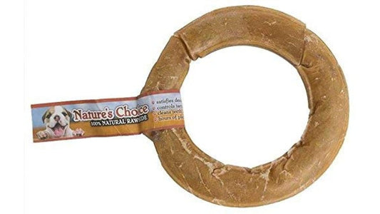 Loving Pets Nature's Choice Dog Treats Pressed Rawhide Donut