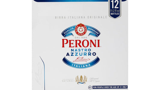 Peroni Nastro Azzurro Italiana Beer Bottles (11.2 oz x 12 ct)