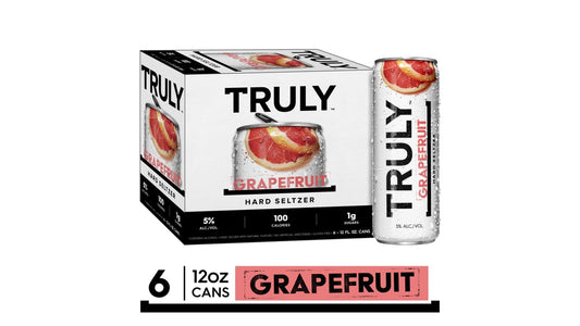 Truly Grapefruit Hard Seltzer Cans (12 oz x 6 ct)