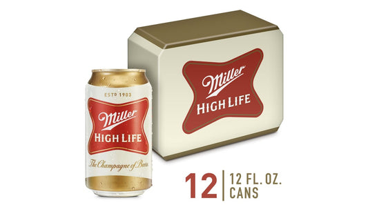 Miller High Life Lager Cans (12 oz x 12 ct)