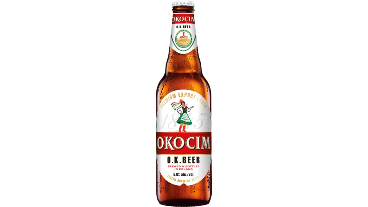 Okocim O.K. Lager Bottle (16.9 oz)