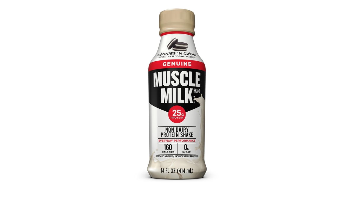 Muscle Milk Genuine Non-Dairy Cookies & Creme Protein Shake (14 oz)