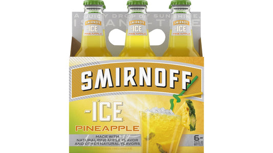 Smirnoff Ice Pineapple Malt Beverage Bottles (11.2 oz x 6 ct)