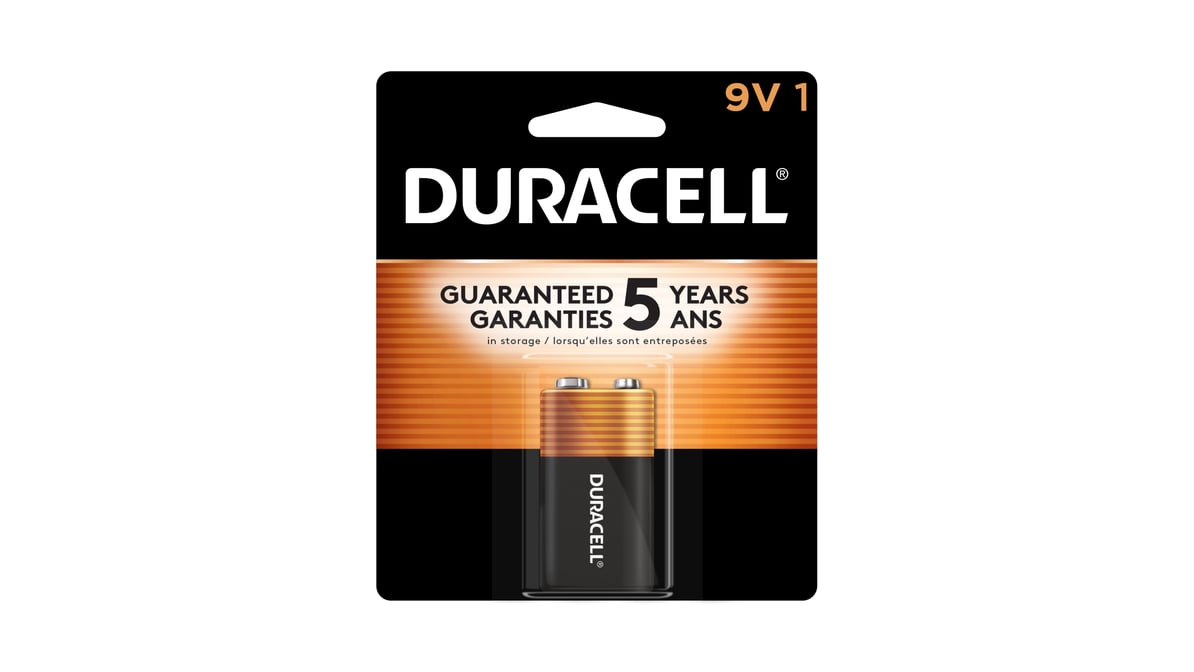 Duracell Coppertop 9V Alkaline Battery