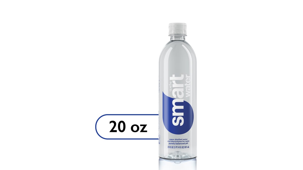 Smartwater Vapor Distilled Water Sport Cap Bottle (20 oz)