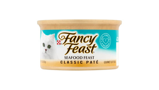 Fancy Feast Classic Pate Wet Cat Food Seafood Feast (3 oz)