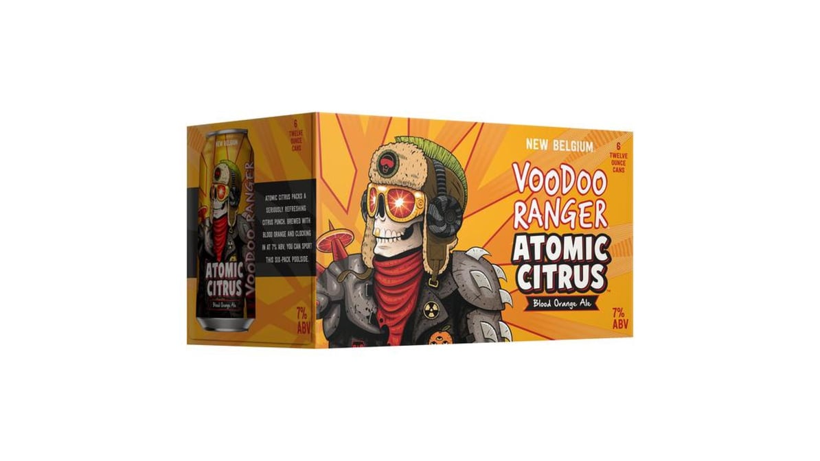 New Belgium Voodoo Ranger Atomic Citrus Blood Orange Ale Cans (12 oz x 6 ct)