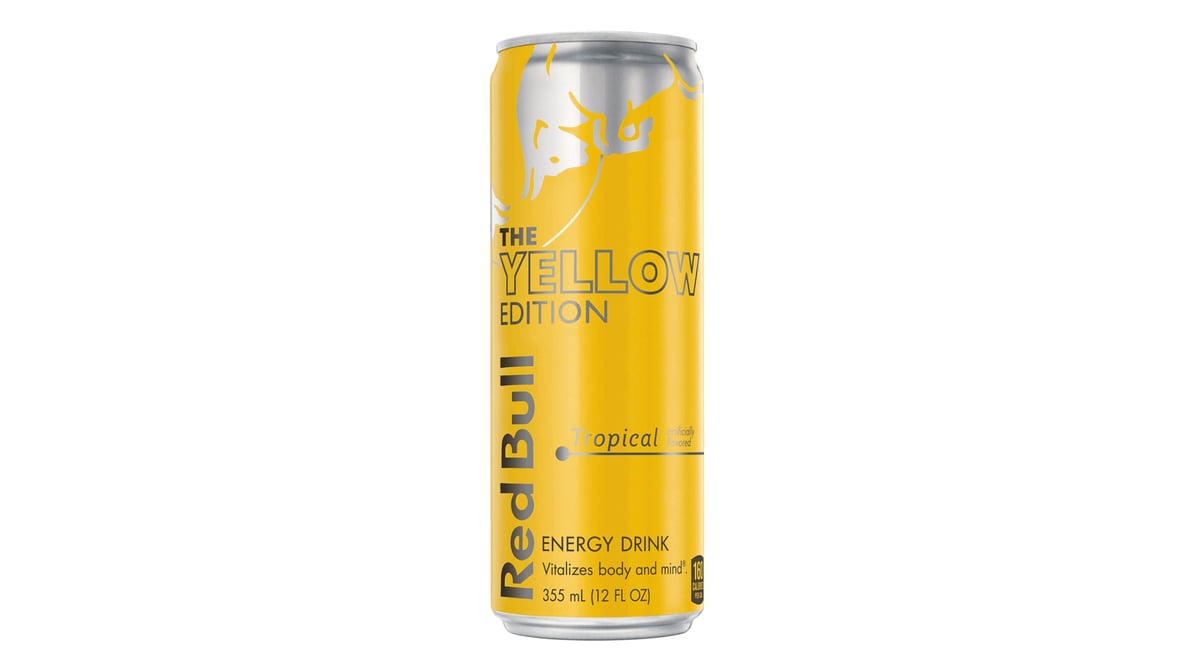 Red Bull The Yellow Edition Tropical Energy Drink Can (12 oz)