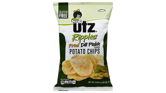 Utz Quality Foods Ripples Fried Dill Pickle Potato Chips (2.875 oz)