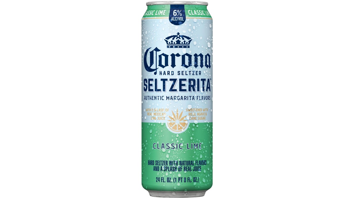Corona Seltzerita Classic Lime Hard Seltzer Can (24 oz)
