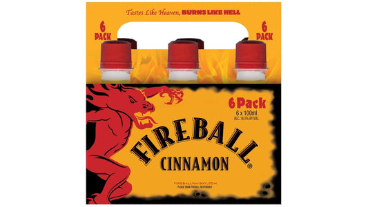 Fireball Cinnamon Whisky Bottles (100 ml x 6 ct)