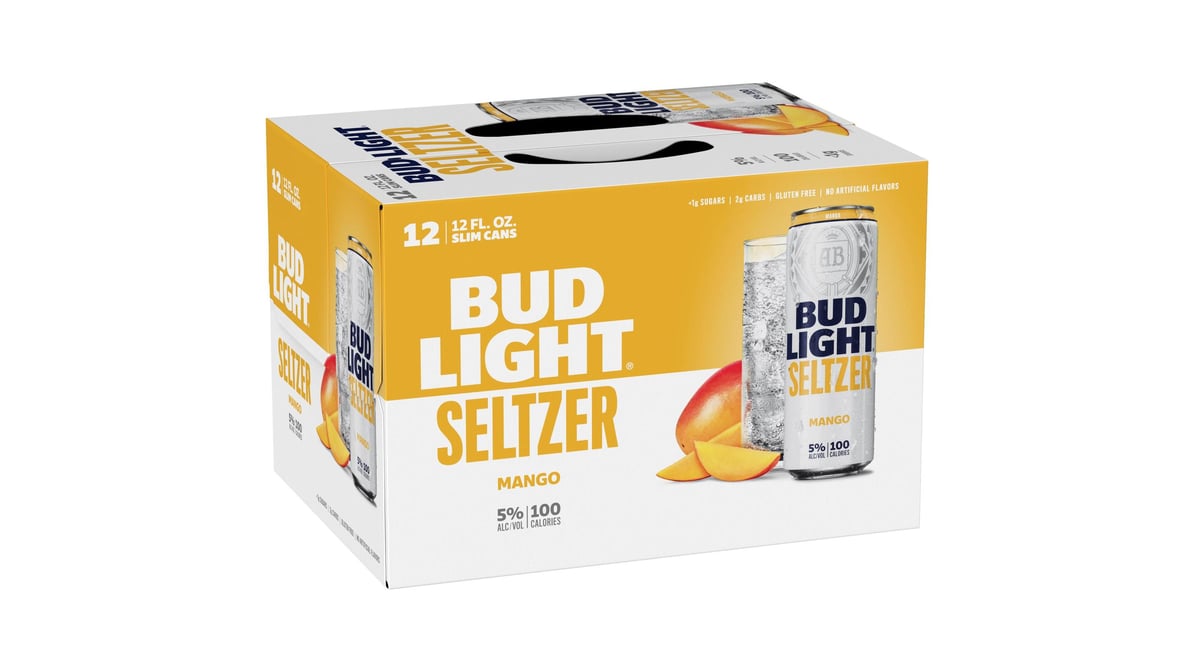 Bud Light Mango Seltzer Cans (12 oz x 12 ct)