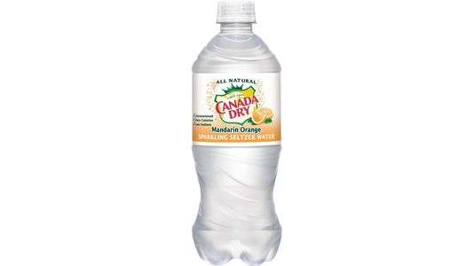 Canada Dry Mandarin Orange Sparkling Seltzer Water Bottle (20 oz)